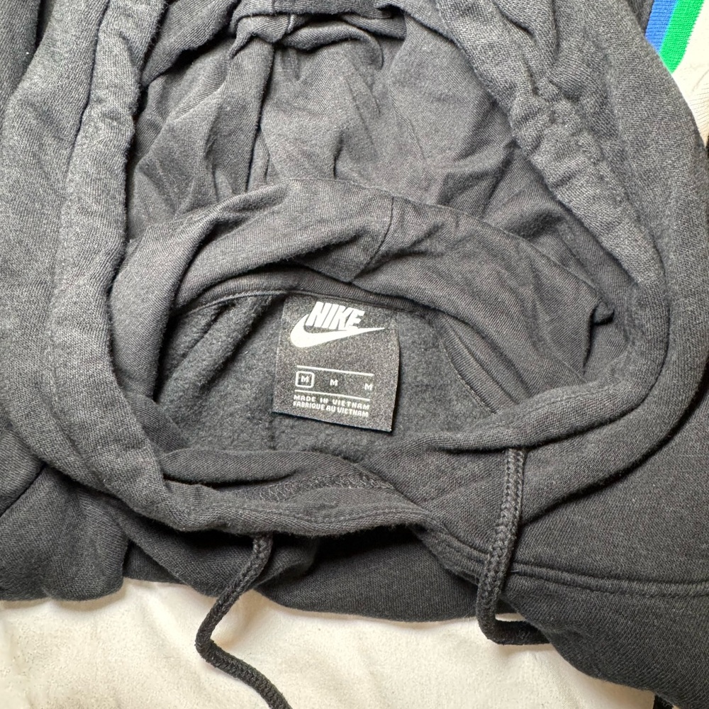 Nike Black Hoodie with Multicolor Sleeve Accents - Picture 5 of 5
